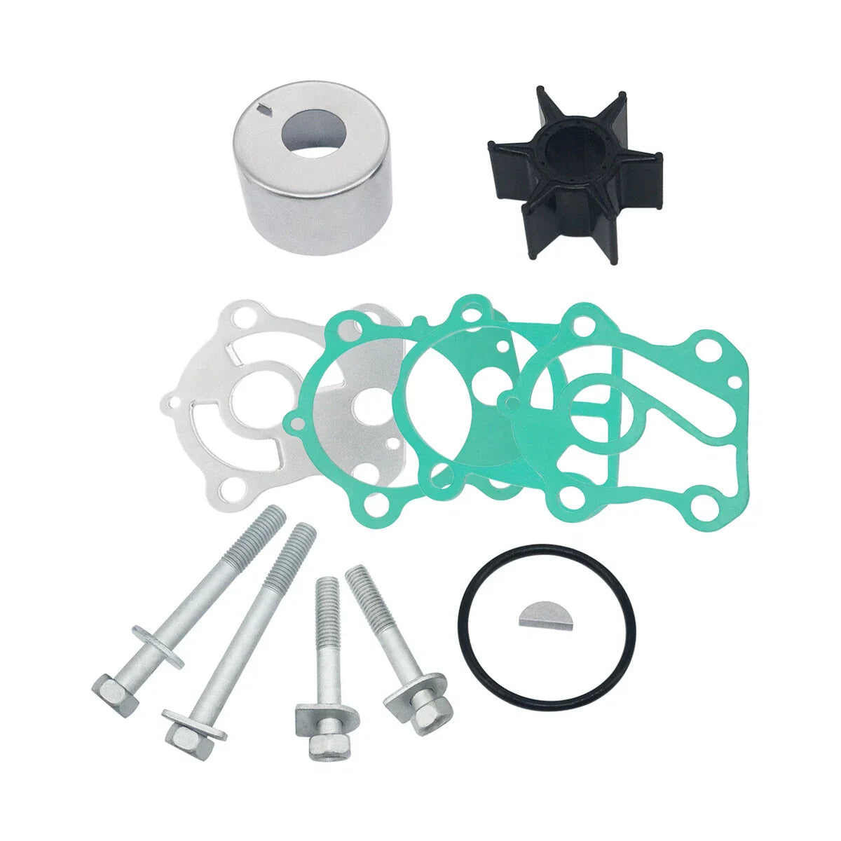 Water Pump Impeller Repair Kit for Yamaha Outboard 2-Stroke 40-60HP