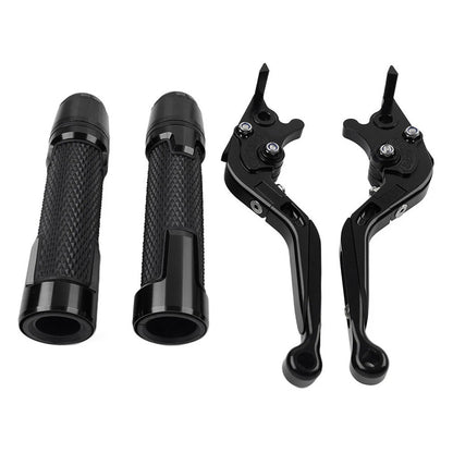 Black Extendable Brake Clutch Lever Grip Set for Ducati Panigale (2012-2019)