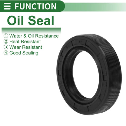Oil Seal 35x55x12mm Seal Ring Rotary Shaft NBR Rubber Black for Car