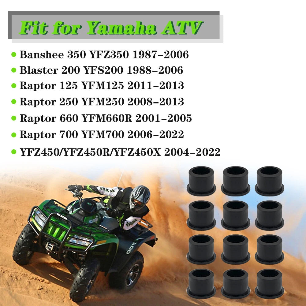 12 A Arm Bushings Set for Yamaha Raptor 250 YFM250 YFM250R (2008–2013)