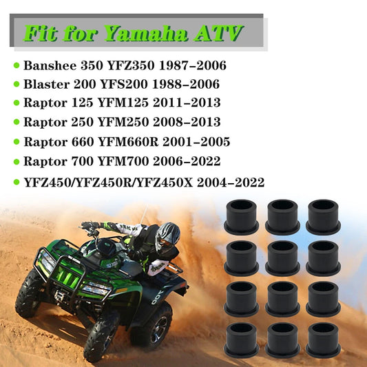 12 A Arm Bushings Set for Yamaha Raptor 250 YFM250 YFM250R (2008–2013)