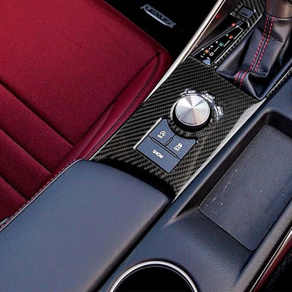 Carbon Fiber Center Console Gear Shift Trim Fit For Lexus IS250 IS300 2014-2018