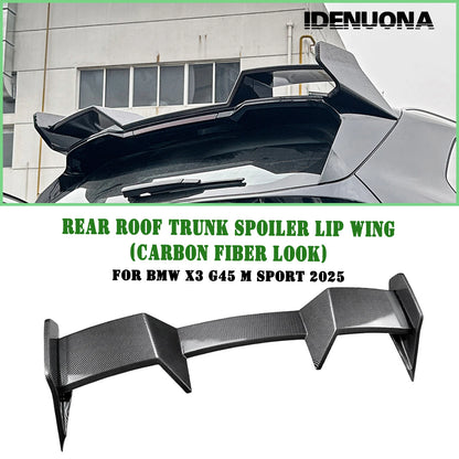 1x Carbon Look Rear Boot Spoiler Lip for BMW X3 G45 M Sport (2025-2026)