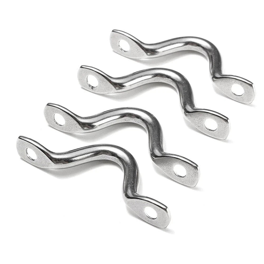 Heavy Duty 5mm Wire Eye Straps for Boat Marine Tie Down Fender Canopy 4pc