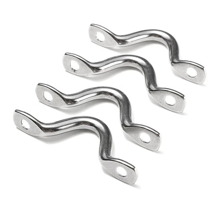 Heavy Duty 5mm Wire Eye Straps for Boat Marine Tie Down Fender Canopy 4pc