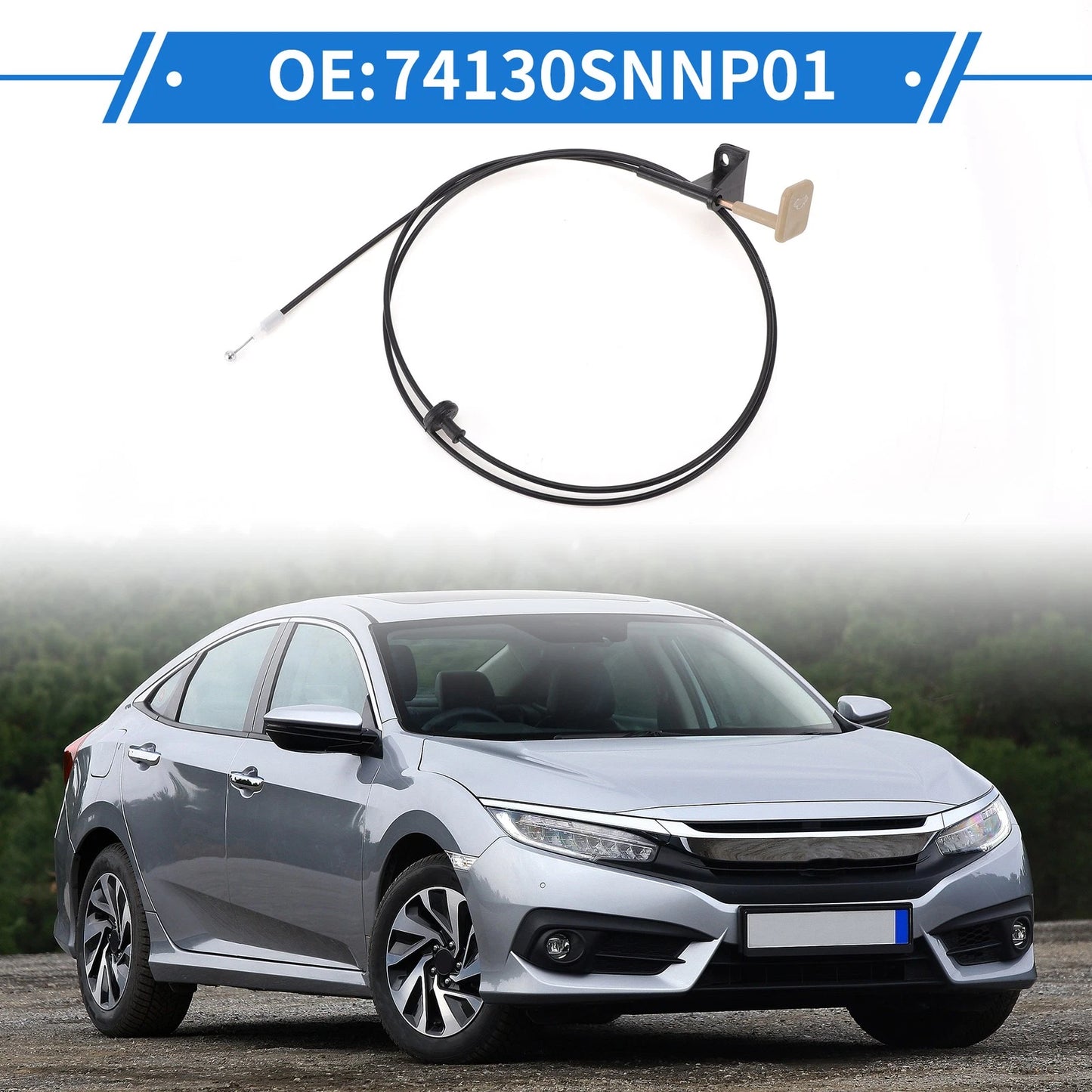 Hood Release Cable for Honda Civic (2006-2008)