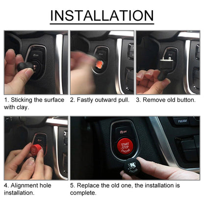 Engine Start Stop Button Cover Trim for BMW 5 Series G30 G Chassis (2017-2023)