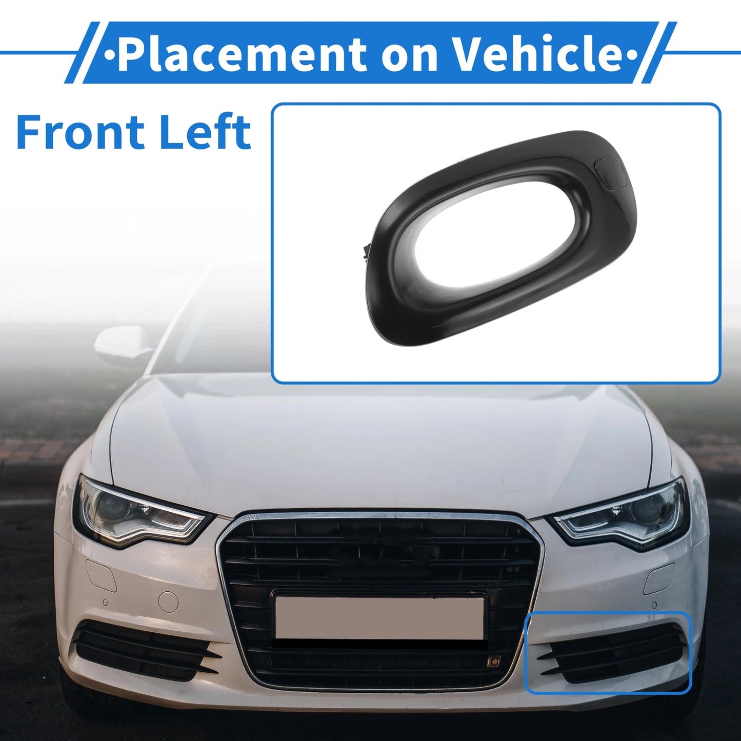 Front Left Fog Light Grill for Honda Fit Jazz (2011-2014)