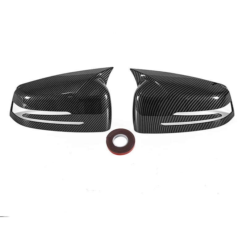 Carbon Fiber Wing Mirror Cover Caps for Mercedes Benz W204 W176 CLA250 W212 (2007-2019)