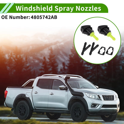 2x Windshield Washer Nozzle Y Hose Connector for Chrysler Town (2008-2016)