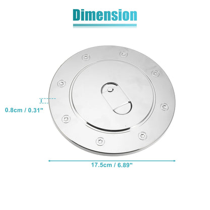 Chrome Plated Fuel Tank Filler Cap Cover Decoration for Toyota Tundra