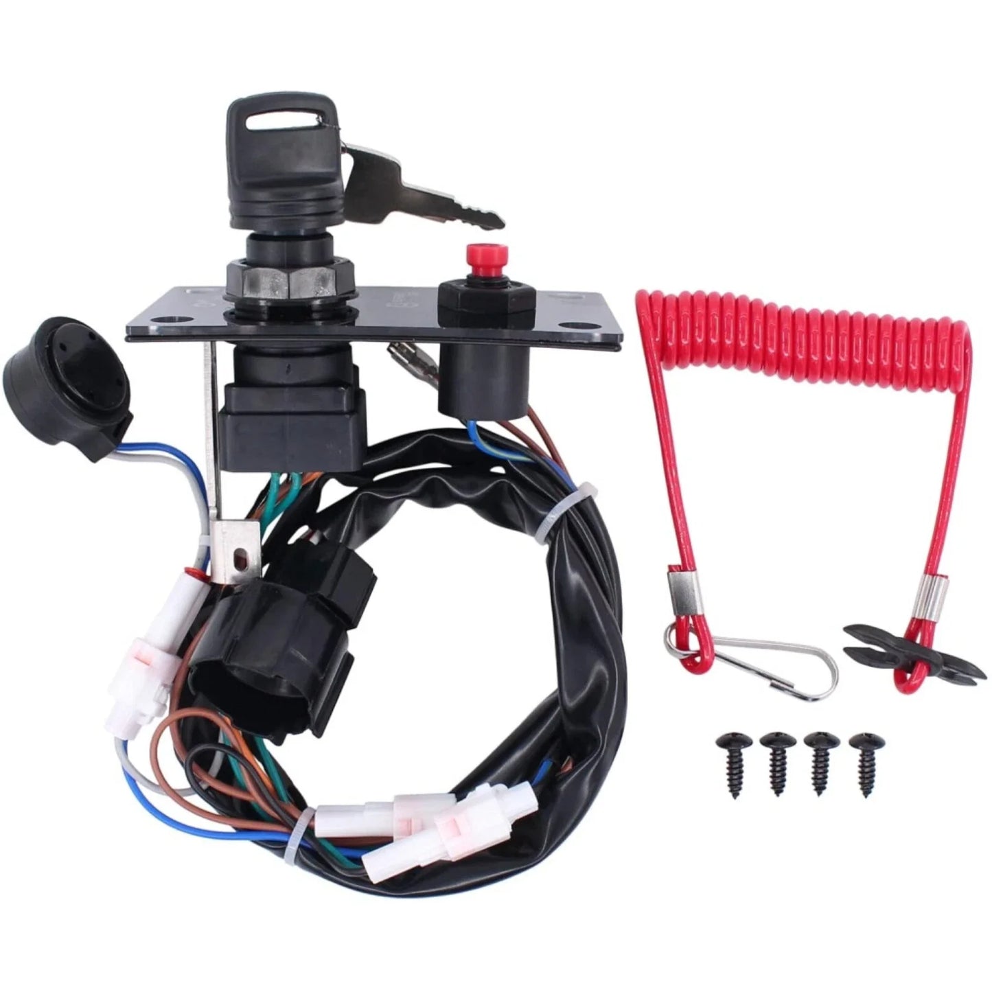 Ignition Key Switch Panel for Suzuki Outboard Single Engine 37100-96J24