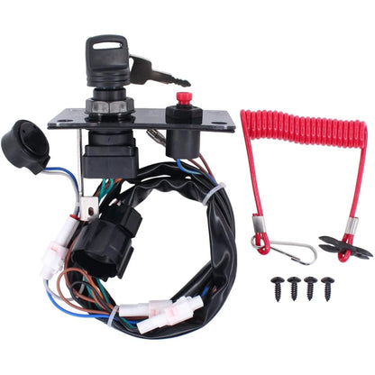 Ignition Key Switch Panel for Suzuki Outboard Single Engine 37100-96J24