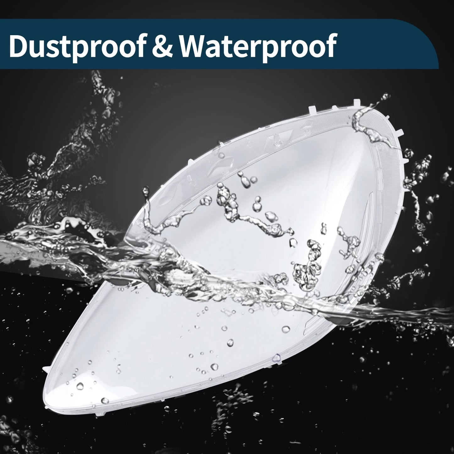 1x Front Left Headlight Lens Cover for Chevy Corvette C6 (2005-2013) Clear