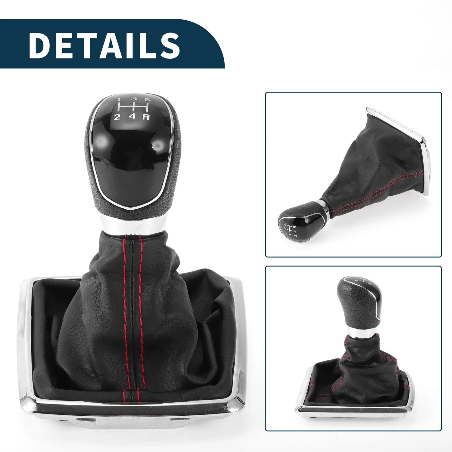 5 Speed Manual Gear Shifter Knob & Cover for Ford Focus 2 MK2 (2006-2011)