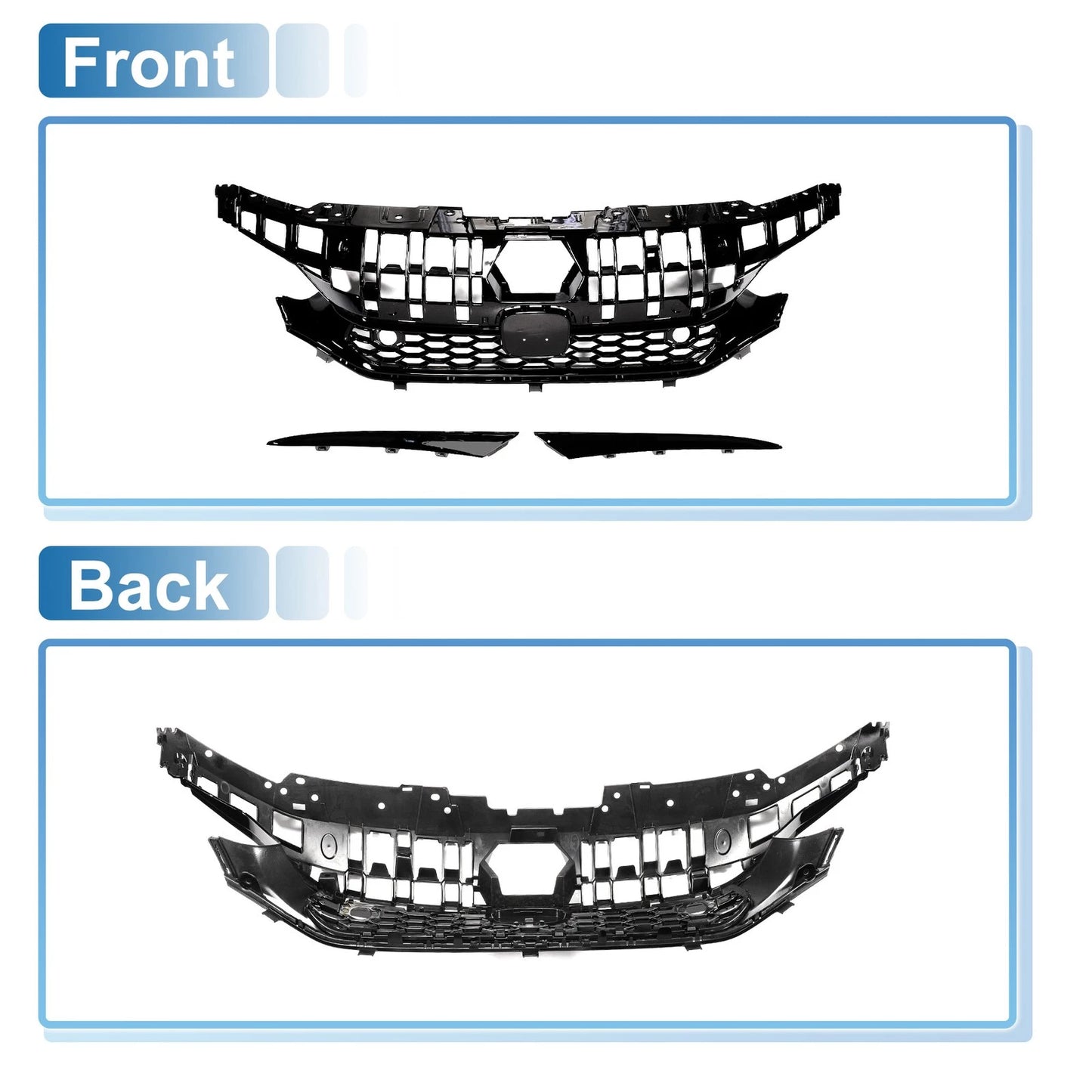 Hood Bumper Grille for Honda Civic Type-R Facelift (2016-2021)