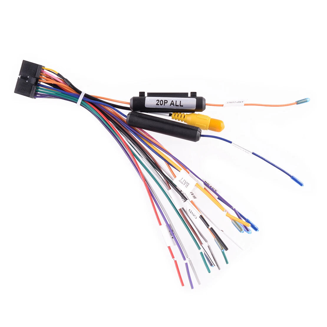 20 Pin Wiring Harness Plug for Android Stereo Radio DVD Power Cable