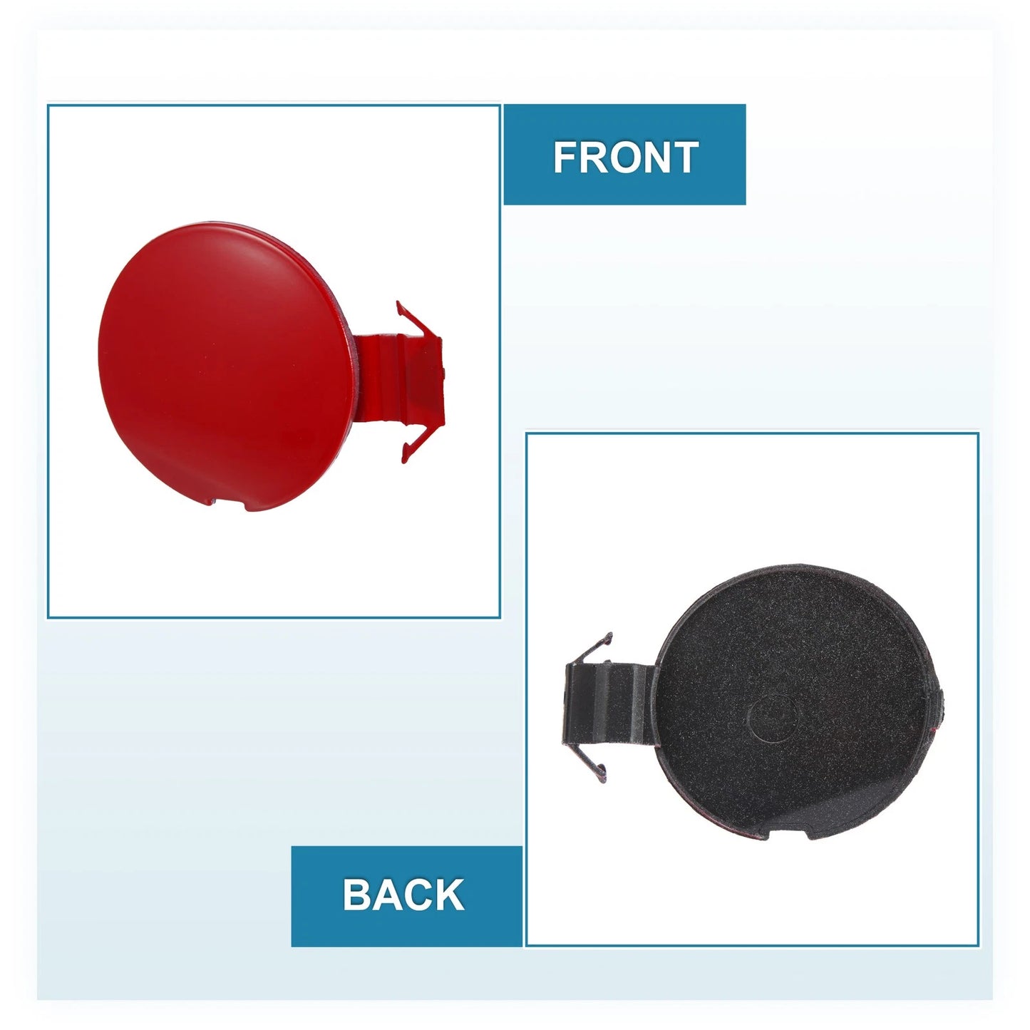 Red Front Bumper Tow Hook Cover for Honda Fit Jazz GK5 (2014-2017)