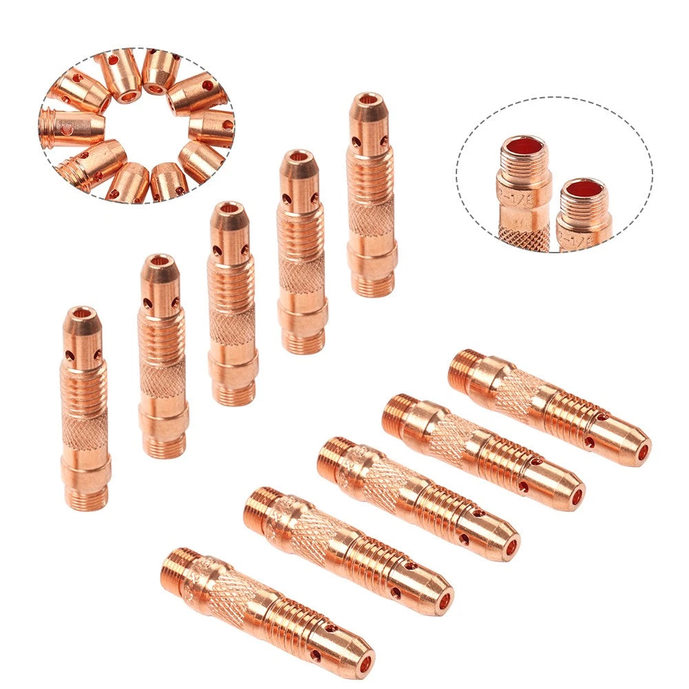 10 x 3.2mm Collet Bodies for WP-17 WP-18 WP-26 Tig Welding Torch