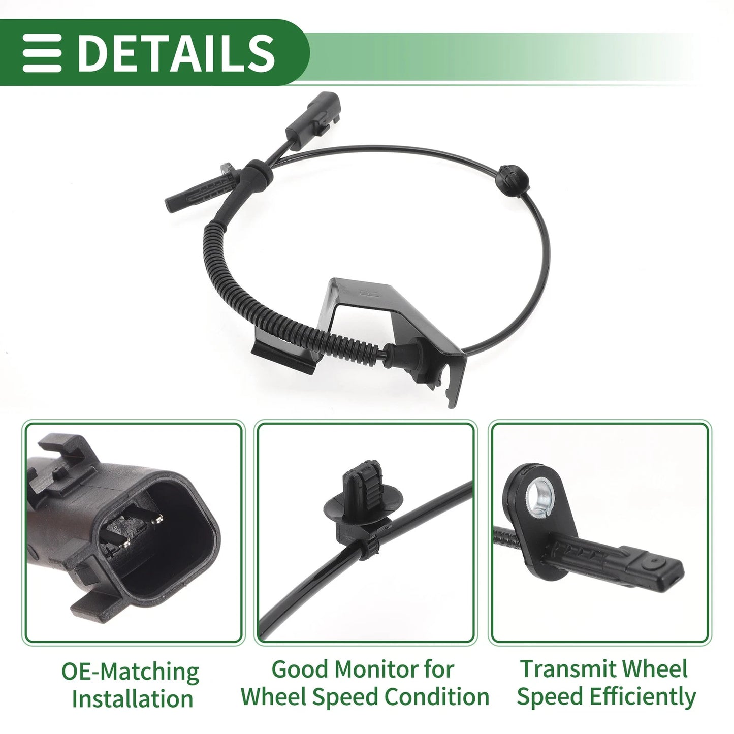 ABS Wheel Speed Sensor for Ford Edge Front Right (2015-2023)
