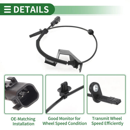ABS Wheel Speed Sensor for Ford Edge Front Right (2015-2023)