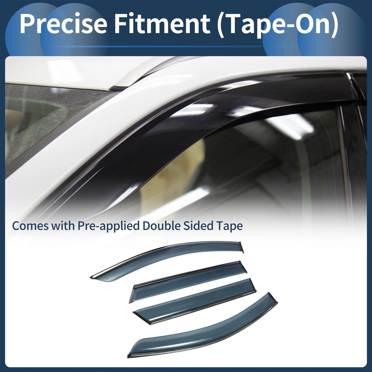 Window Deflectors 1 Set for Toyota bZ4X (2023–2024)