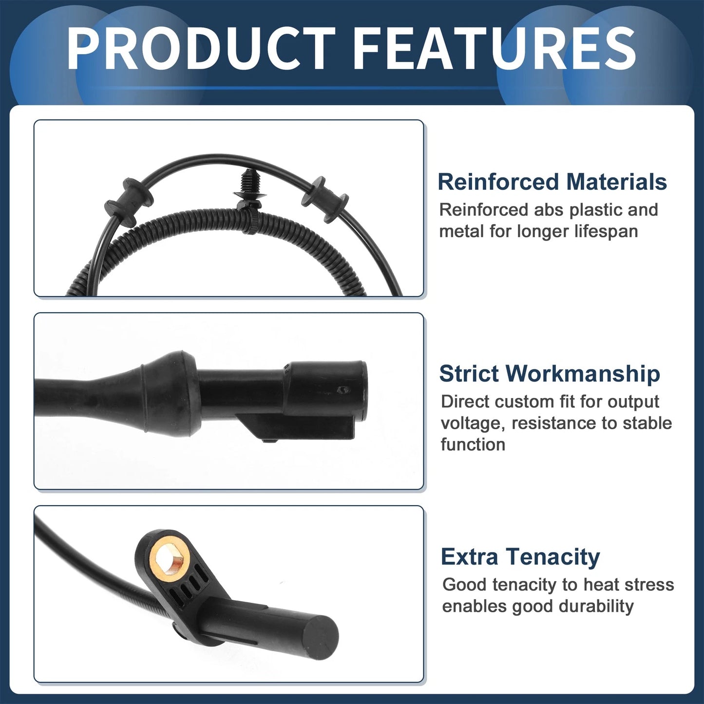 ABS Wheel Speed Sensor for Ford F-150 2014 RWD Front (2014)