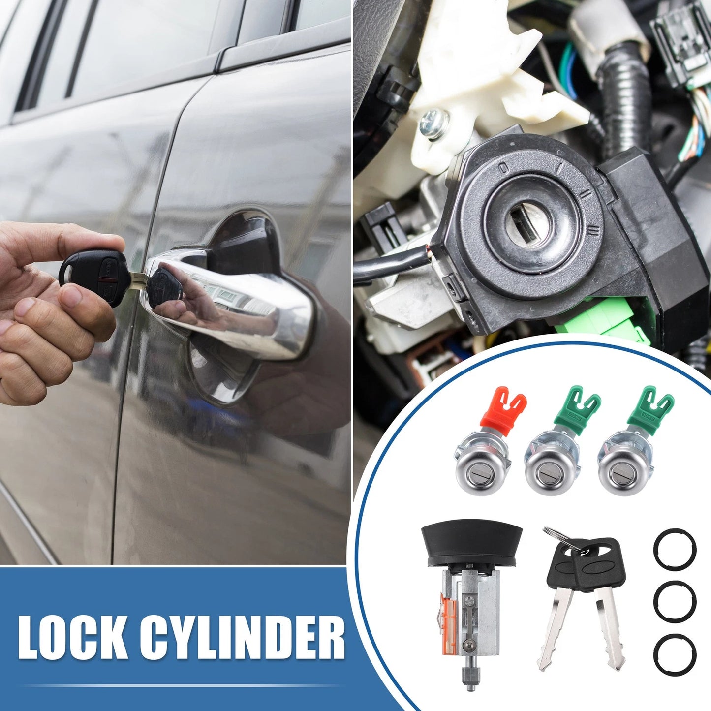 Ignition Switch Lock Cylinder Key Set for Ford F150 (2001-2004)