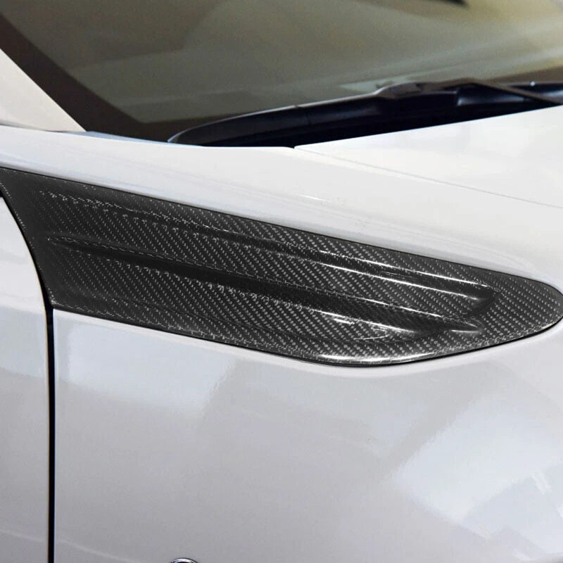 Real Carbon Fiber Hood Side Fender Vent Trim For Toyota 86 Subar BRZ 2013-2018