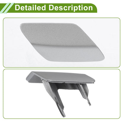Front Right Washer Nozzle Cover for BMW 320i (2006-2013) Silver Tone