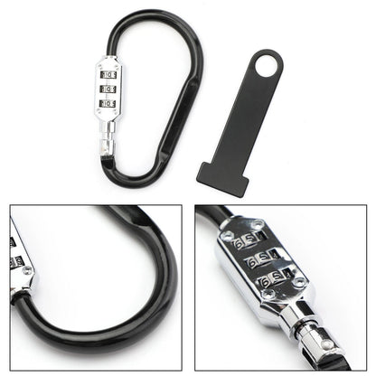 Helmet Lock for 1.5" Handlebar - Universal for Motorcycle (F3)