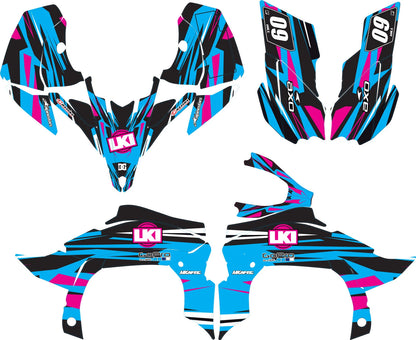 Yamaha YFZ450R DUKE STYLE Graphics Kit Decal (2009-2013)