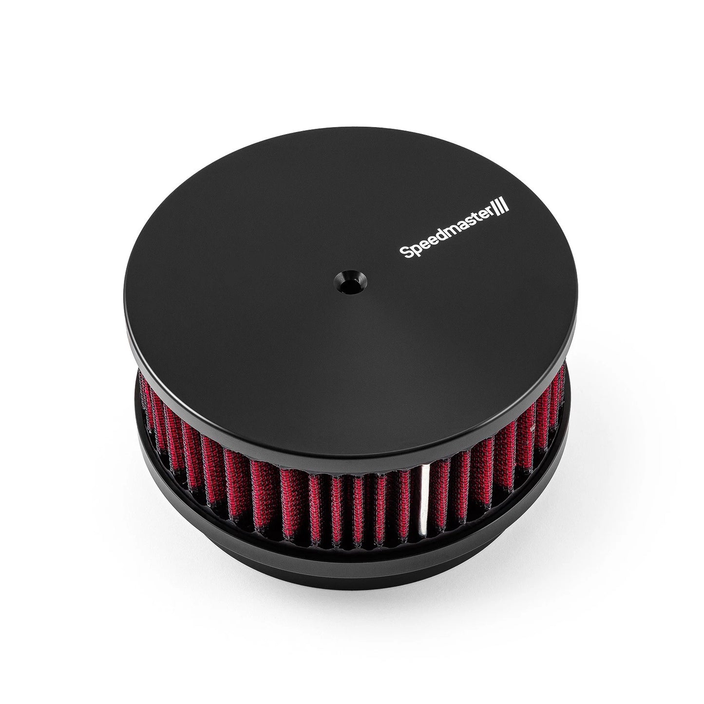 6" x 2" Washable Filter Billet Aluminum Air Cleaner Assembly for Car - Black