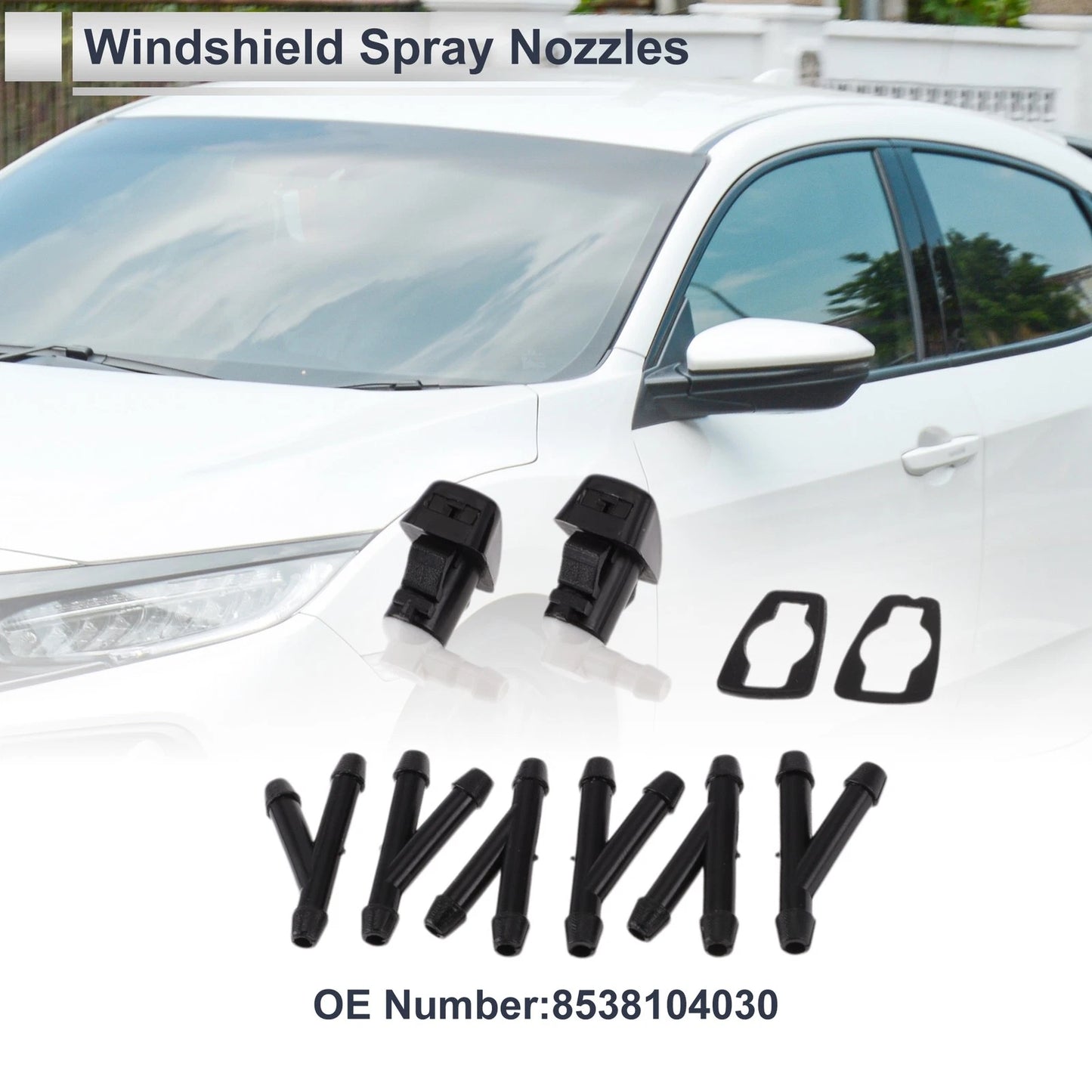 6 x Washer Nozzle & Hose Connector for Toyota