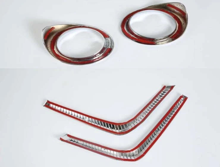 Front Fog Light Cover Round Trim for Subaru XV 2018-2020 4 x Fog Lights Set