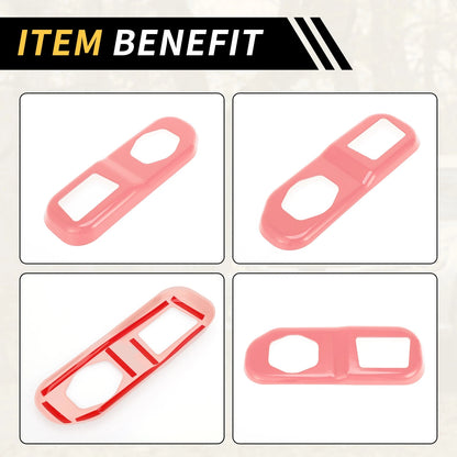 Rear Trunk Lock Panel Cover for Jeep Wrangler JL JLU (2018-2024) - ABS Pink