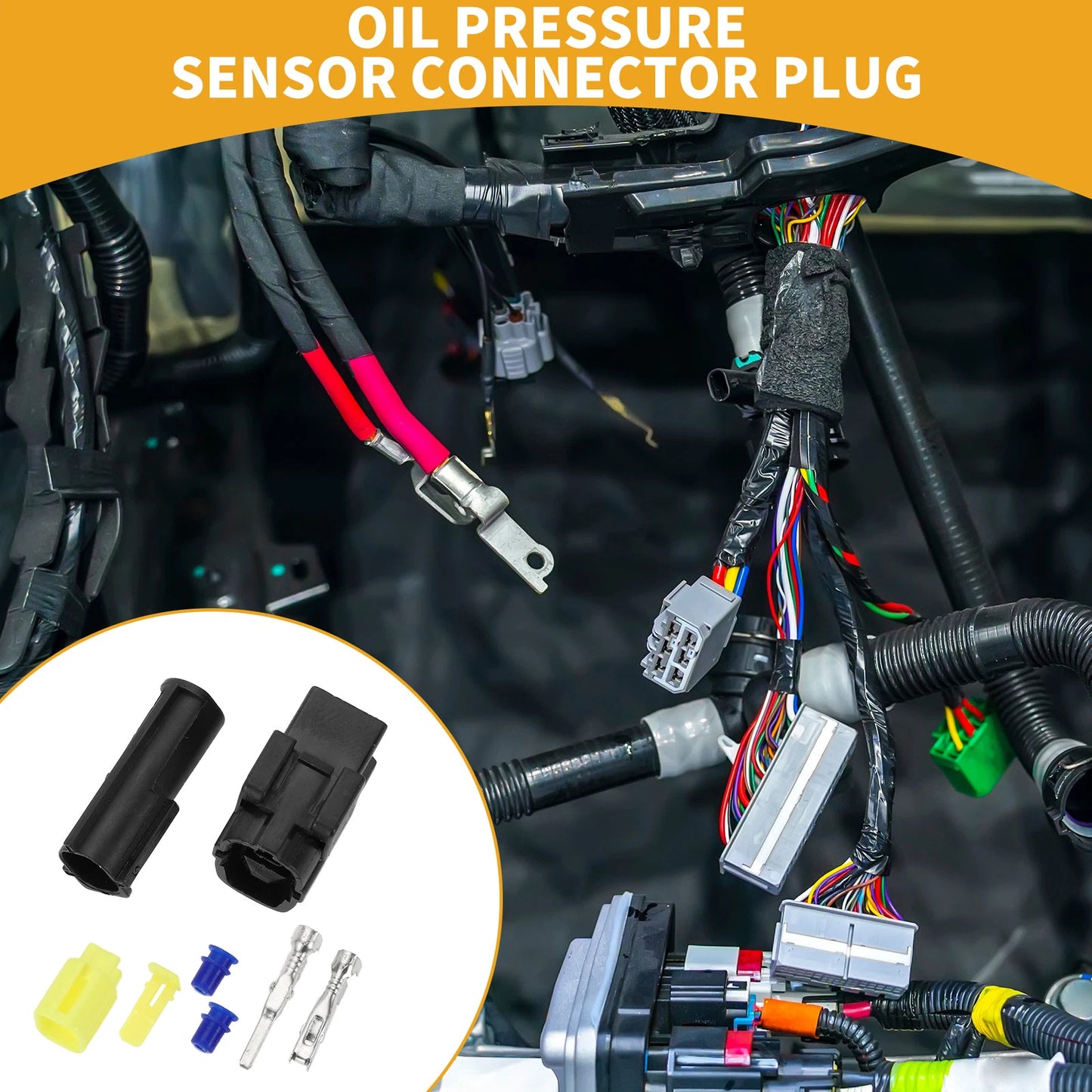 Pin Oil Pressure Sensor Connector Plug for Ford - 79 Characters or Less