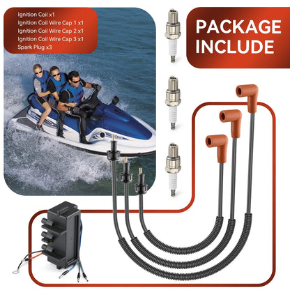 New Ignition Coil & Wires for Polaris VIRAGE TX/PRO 1200 (2000-2002)