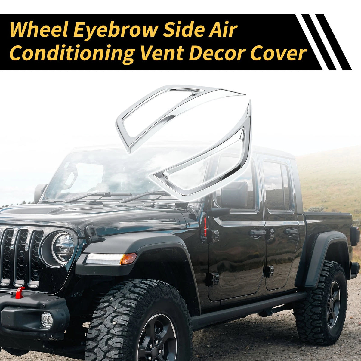 Fender Side Air Outlet Vent Cover for Jeep Wrangler JL JLU (2018-2023)