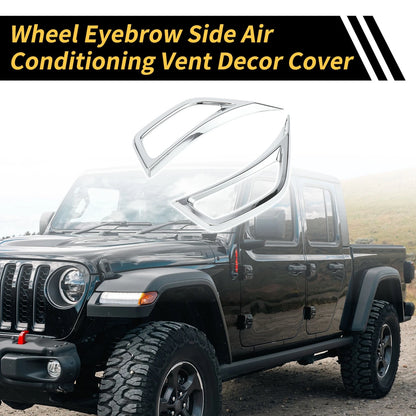 Fender Side Air Outlet Vent Cover for Jeep Wrangler JL JLU (2018-2023)