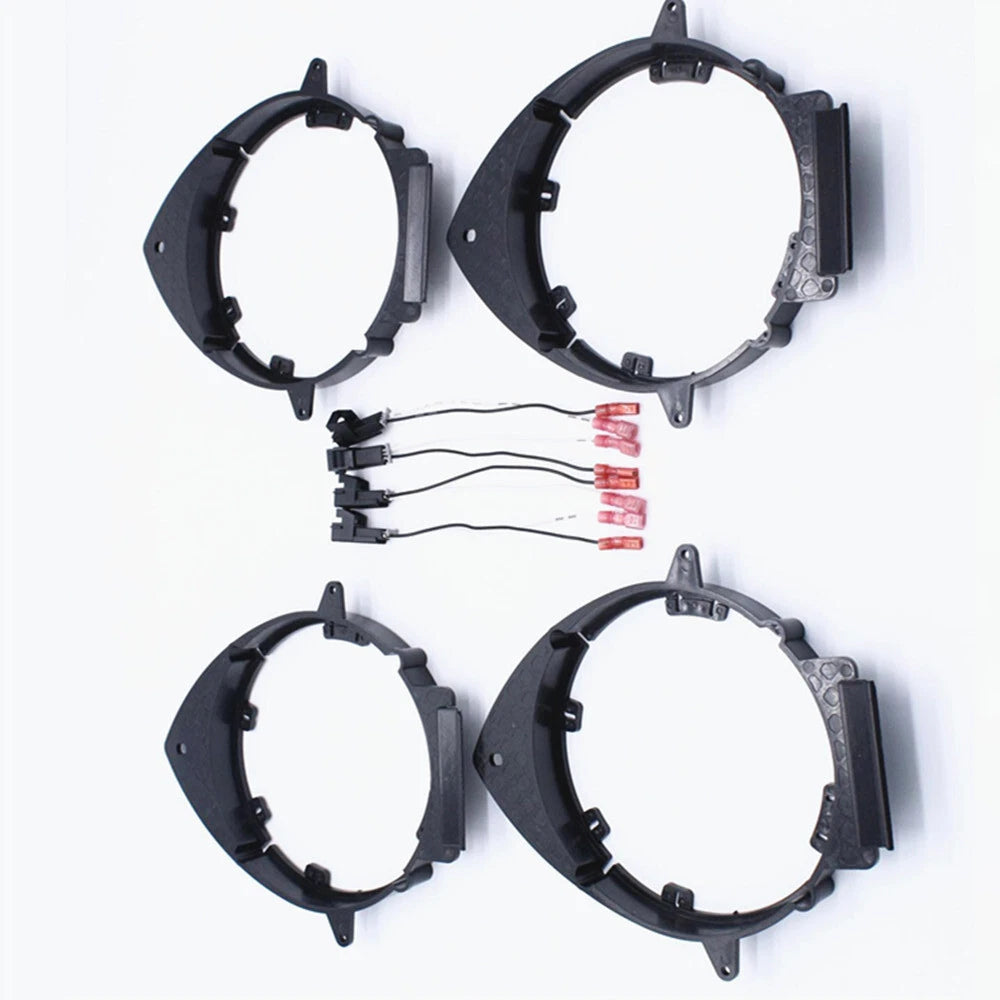 4 x Speaker Mounting Adapter Bracket w/ Wire Harness for Car Truck