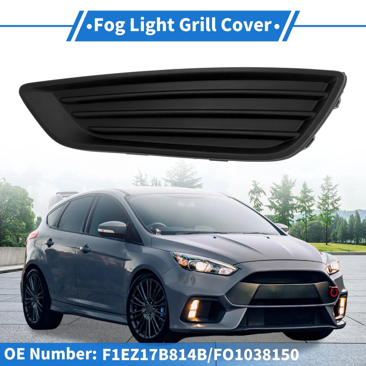 Front Left Fog Light Grill for Ford Focus S/SE (2015-2018)