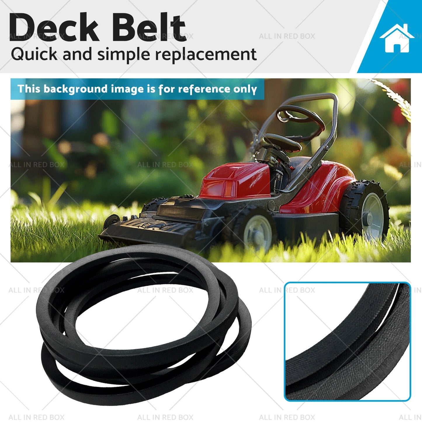 Replacement Deck Belt for Craftsman Simplicity (1736516, 1736516YP)