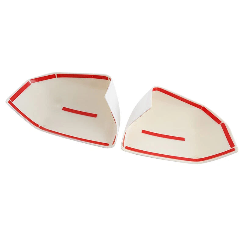 White Front LH & RH Mirror Covers for Ford F-150 F150 (2015-2020)