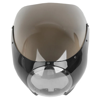 5 3/4" Black Front Headlight Fairing Windshield for Harley Dyna Sportster XL (2004-2023)