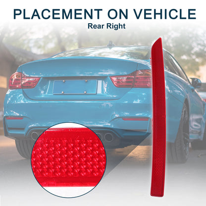 Rear Right Bumper Reflector for BMW M3 2015-2018 ( Red)