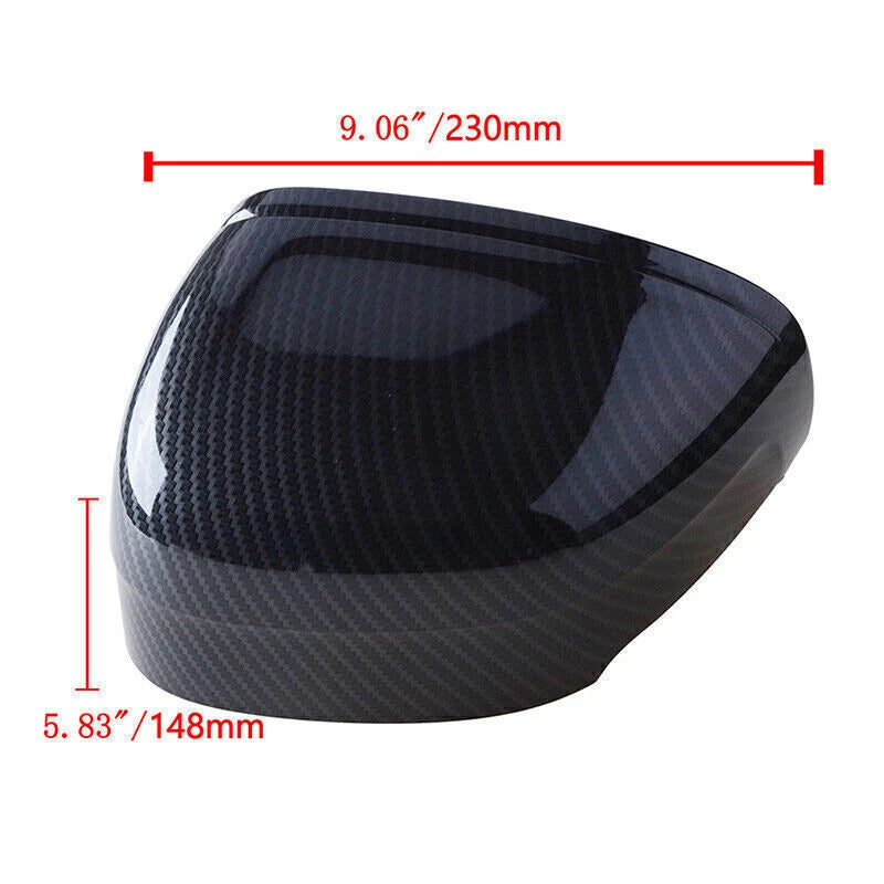Carbon Fiber Look Side Door Mirror Cover Caps for Volvo XC60 (2018-2021)