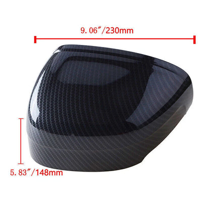 Carbon Fiber Look Side Door Mirror Cover Caps for Volvo XC60 (2018-2021)
