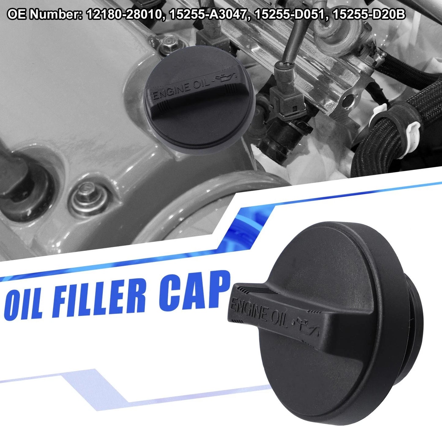 Oil Fuel Tank Cap Gas Oil Filler Plug Cover for Toyota Lexus
