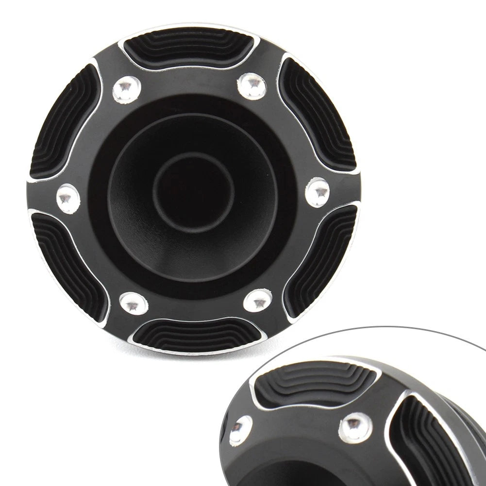 Black & Silver Frame Hole Cover Caps for Harley X350